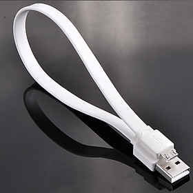 Dây cáp sạc điện thoại máy tính bảng micro USB Chính hãng Ugreen 10394 - Dây dẹt màu trắng dài 1M