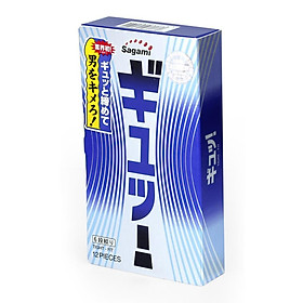 Bao Cao Su Không Mùi Nhật Bản Sagami 6 Stage Tight Fit (Hộp 12 Chiếc) - 6 Lần Gợn Sóng Tăng Kích Thích - Chống Tuột Tuyệt Đối - Che Tên Sản Phẩm