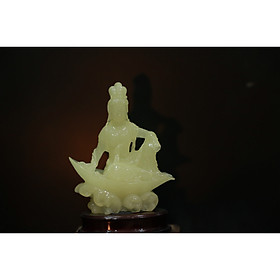 Mua Tượng Quán Âm Tự Tại ( Nhựa composite màu trắng đục )