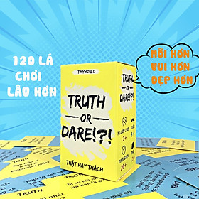 Bộ bài Truth or Dare Thách Hay Thật 120 Lá Nhóm Bạn Tưng Bừng Trong Bữa Tiệc - Bộ 120 lá