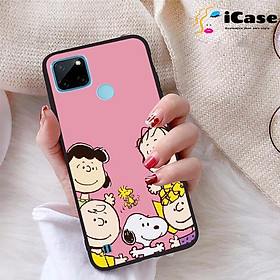 Ốp lưng iCase dành cho Realme C21Y chất liệu viền dẻo lưng cứng nhám TPU có hai lỗ xỏ dây đeo in nổi 4D hình bộ sưu tập Pinky 16