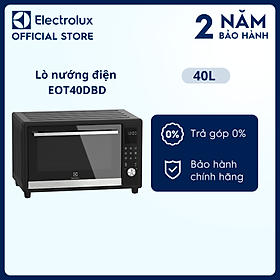 Lò nướng điện để bàn Electrolux 40L - EOT40DBD - Chức năng đối lưu, 11 chương trình tự động cài sẵn, nấu liên tục trong 8 giờ [Hàng Chính Hãng]