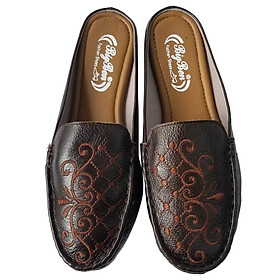 Dép Sục Nữ Da Bò Thật BIGGBEN Cao Cấp SBN60