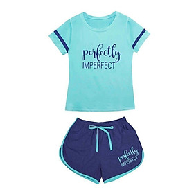 Đồ bộ short nữ mùa hè chất thun coton xịn cao cấp Size M (T ừ 40kg -50 kg) 02