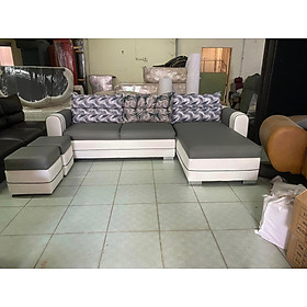 Sofa góc giá xưởng Tundo 2m6 x 1m6 tặng 2 đôn vuông.