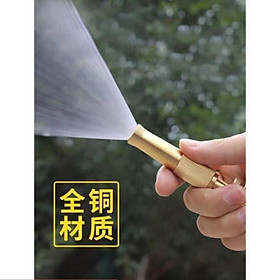 Mua Đầu vòi xịt tăng áp mini Đầu vòi tăng áp đa năng bằng đồng tưới cây rửa xe cực mạnh 206587 tặng đai