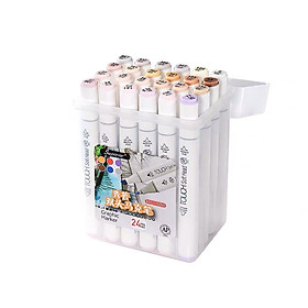 Set 24 màu Marker Touch Soft Head tone Da (Skin) hộp nhựa có quai