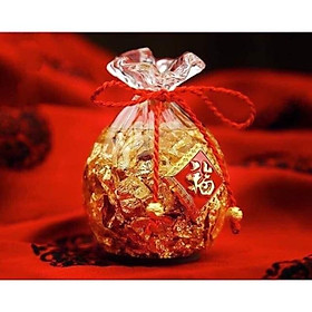 Túi tiền phong thuỷ nước vàng 24k