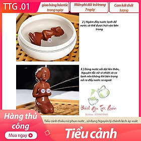 Mua Tượng Gốm Cô Gái Phun Nước - Tiểu Cảnh Decor Bàn Trà
