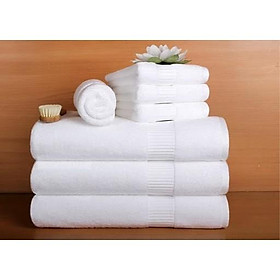 Mua (550gr)Khăn tắm trắng khách sạn cao cấp 550 gam( 70x140 cm) siêu dày