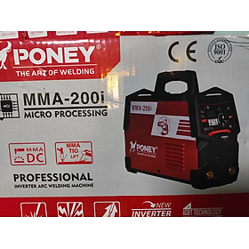 MÁY HÀN ĐIỆN TỬ 5.5KVA MMA-200i PONEY - HÀNG CHÍNH HÃNG