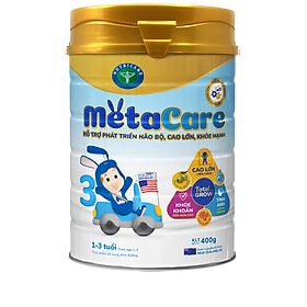 Sữa bột Nutricare Metacare 3 Mới - phát triển toàn diện cho trẻ 1-3 tuổi (400g, 900g)