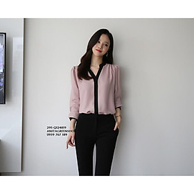 ÁO KIỂU VIỀN ĐEN THIẾT KẾ Q124819