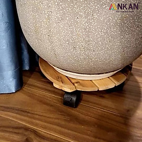 Đế Lót Chậu Cây Có Bánh Xe ANKAN - Lắp Ráp Theo Ý Khách Hàng Chọn Kích Thước Đế Và Tải Trọng Của Đế - Hàng Chính Hãng