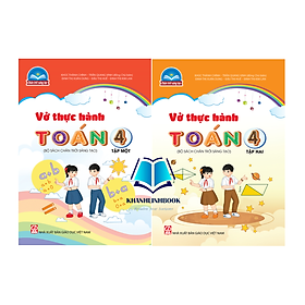 Sách - Combo Vở thực hành Toán 4 - tập 1 + 2 (Bộ Chân trời sáng tạo)