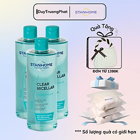 Stanhome Clear Micellar Nước Rửa Mặt & Tẩy Trang 2 In 1 Cho Da Dầu Mụn, Da Nhạy Cảm 400ml