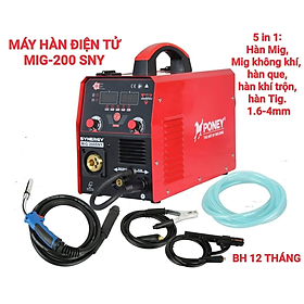 Hình ảnh MÁY HÀN ĐIỆN TỬ 7.5KVA MIG-200 SNY(5 in 1) PONEY - HÀNG CHÍNH HÃNG