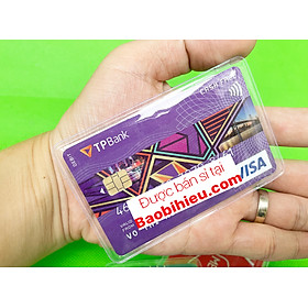Bộ 10 Vỏ bọc thẻ căn cước bằng lái thẻ tín dụng trong suốt