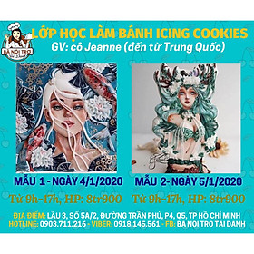 Lớp Dạy Vẽ Bánh Icing Cookies ( Cô Jeanne Đến Từ Trung Quốc )