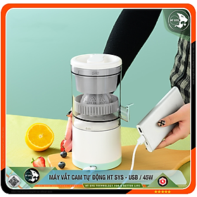 Mua Máy Ép Trái Cây HT SYS - Máy Vắt Cam  Ép Cam HT SYS - Máy Ép Chậm HT SYS - Công Suất 45W - Cổng Sạc USB Tiện Lợi - Hàng Chính Hãng HT SYS