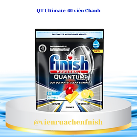 Viên rửa bát Finish Quantum Ultemate 60 viên