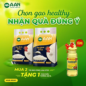 [ Chỉ giao HN] COMBO 02 TÚI GẠO A AN ST25 TẶNG NGAY 1 CHAI DẦU ĂN TƯỜNG AN 1L