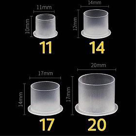 Chum đựng mực xăm dùng 1 lần; 1 bịch 1000c