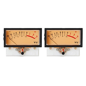 2pcs High Precision VU Meter DB Level Header Audio Meter Chassis with Backlight Input: 1000uA±5%