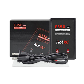Bộ Sạc Pin Lipo Hotrc E350 2 Cổng 2S 3S Cho Pin Rc Lipo Aeg Airsoft ( 1 Cái) (7.4V / 11.1V) (25W) (2000Ma)
