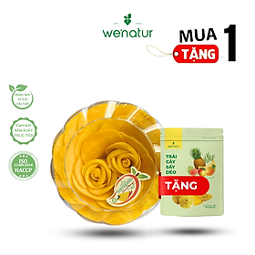 Xoài Sấy Dẻo Xếp Hoa Hồng we'natur 400g (tặng 1 trái cây sấy muối ớt 100g)