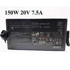 Sạc 150w 180w 200w 240w 280w (chân vuông mới năm 2024) dành cho Laptop Asus ROG Zephyrus G14 G16 Mini USB TIP hàng nhập khẩu