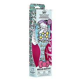 Lược Wet Brush Original Detangler Họa Tiết Hello Kitty Bubble Gum Blue Gỡ Rối & Giảm Rụng Tóc 1 Cái