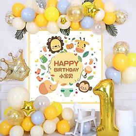 Mua Combo set trang trí sinh nhật bé trai in tên THEO YÊU CẦU - TRANG TRÍ SINH NHẬT PartyCity.vn