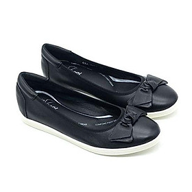Giày Búp Bê Mũi Tròn Phối Nơ Evashoes - Eva1381