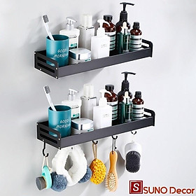 Kệ Nhà Tắm Cao Cấp Sơn Tĩnh Điện Chống Gỉ, Dán Tường Tiện Dụng