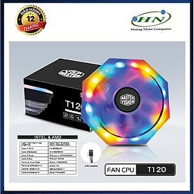 QUẠT TẢN NHIỆT ĐA NĂNG MASTER VISION T120 LED RGB hoangnhan - HÀNG CHÍNH HÃNG