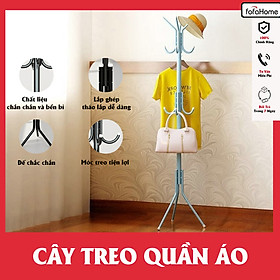 Giá Treo Quần Áo Hàng 12 Móc Cây Treo Quần Áo Đa Năng Cây Treo Đồ Nội Địa Trung Giao Màu Ngẫu Nhiên