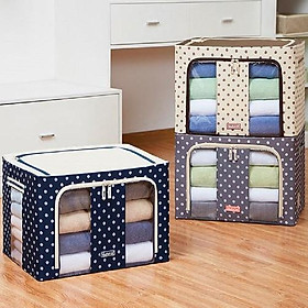 Mua Tủ đựng quần áo  chăn màn bằng vải chống thấm nước khung thép 50x40x33cm (66L)