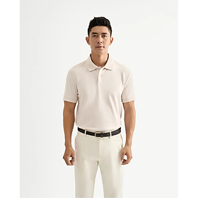 Áo polo tay ngắn nam vải gân phối tape. Fitted - RT 10S25POL003P | ROUTINE CÀ MAU