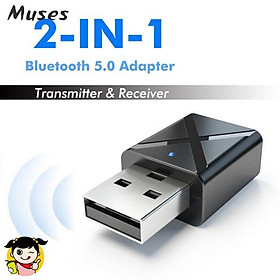 Bộ thu 2 trong 1 Bluetooth 5.0 Bộ chuyển đổi âm thanh nổi không dây 3,5 mm