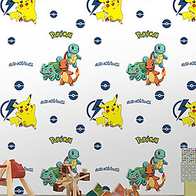 GIẤY DÁN TƯỜNG KHỔ 45CM X10M POKEMON