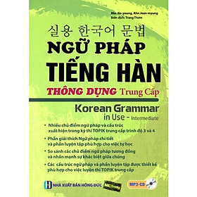 Sách - Ngữ Pháp Tiếng Hàn Thông Dụng Trình Độ Trung Cấp - Korean Grammar in use Intermediate - Học Kèm App Online - MC