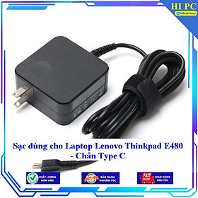 Mua Sạc dùng cho Laptop Lenovo Thinkpad E480 - Chân Type C - Kèm Dây nguồn - Hàng Nhập Khẩu