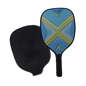 Pickleball Paddle Only Pickleball Racket Nonslip Grip for Outdoor and Indoor Wood High End with Cover Pickle Ball Racquet for Kids Men Women