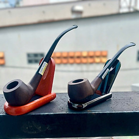 Tẩu gỗ khắc hoa văn và trơn loại nhỏ gọn - T0296