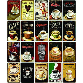 Mua Decal Decor Vintage Poster Trang trí Tường  Nội thất Quầy Bar - Decor Shop  Cửa hàng  Tiệm trà chanh