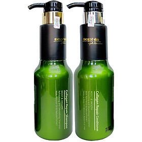 Dầu gội và dầu xả Sophia platium collagen repair 500ml x 2