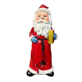 Santa Claus Doll, Kids Gift Christmas Figure Decoration Santa Claus Figurine Statue for Birthday, New Year, Xmas Party Decor