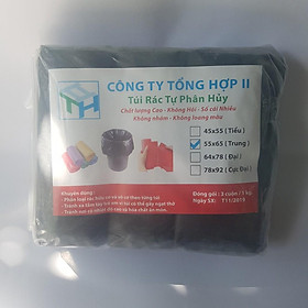 Mua TÚI RÁC CUỘN ĐEN HOẶC MÀU LOẠI TRUNG 3 CUỘN/1KG