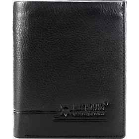 Ví Nam Kiểu Đứng Sọc Ngang Huy Hoàng HT2139 (12.5 x 10 cm) - Đen